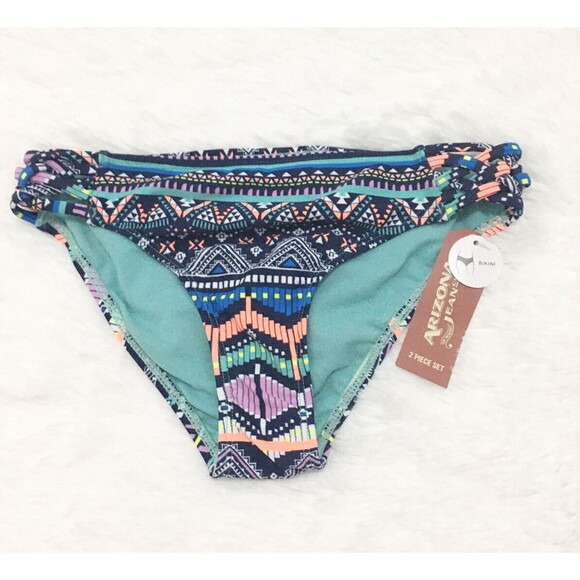 Arizona Bikini Bottom Tribal Multicolor Juniors Size Small NWT - Picture 4 of 10
